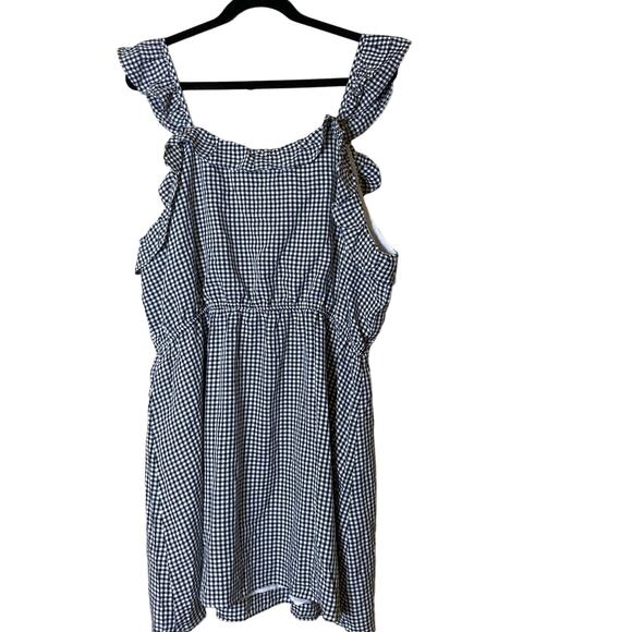 NWT Andree Gingham Off Shoulder Dress Size 1X - Picture 2 of 12